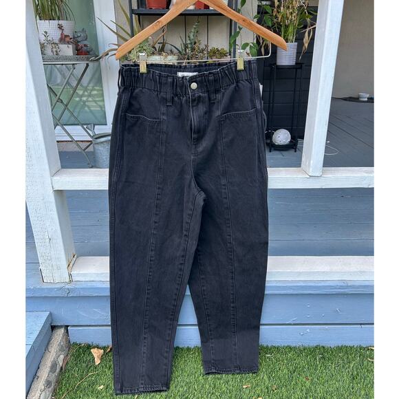Madewell Pull-On Balloon Jeans in Hobson Wash: Paperbag Edition, size S - Picture 3 of 6
